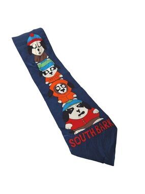 Big Dogs South Bark Cartoon Novelty Silk Necktie